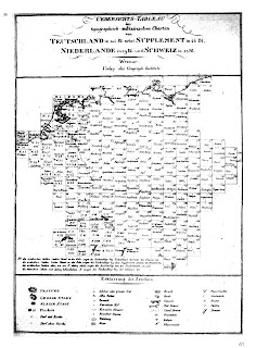 Key map for the survey of Germany