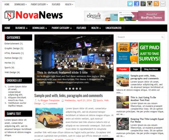Nova News Blogger Template Blog Berita