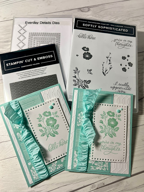 Stampin' Up! Stamp Set and Dies used to create a handmade floral greeting card