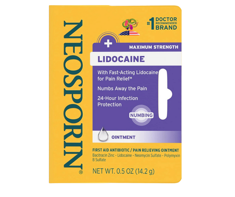 Kem mỡ trị bỏng, trị sẹo Neosporin Lidocaine 14.2g