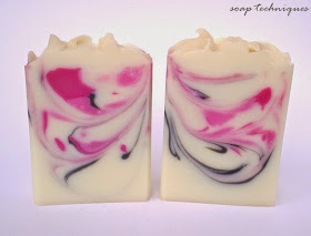 Spoon Swirl cold-process soap - Cherry blossom