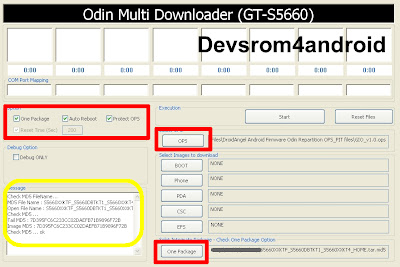  Odin Flashing Install/Upgrade Samsung Galaxy Gio to  Android 2.3.6 S5660XXKTF Stock Firmware