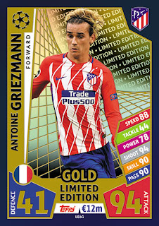 Topps Match Attax UEFA Champions League 2017-2018 Club Atlético de Madrid Set