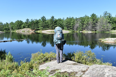 Sonya Richmond backpacker in the Muskoka area.