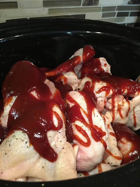 food, crock pot bbq chicken wings