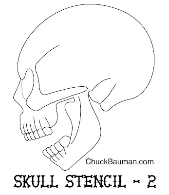 Skull Airbrush Stencil Designs