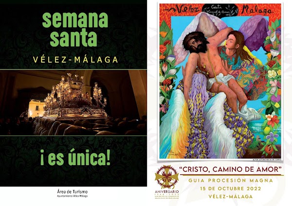 Programa de Mano con Todos los Datos de la Procesión Magna de Vélez Málaga "Cristo, Camino del Amor"