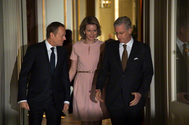 King Philippe and Queen Mathilde met with European Council President