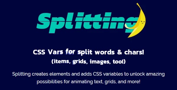 Animasi Teks dengan Splitting.js