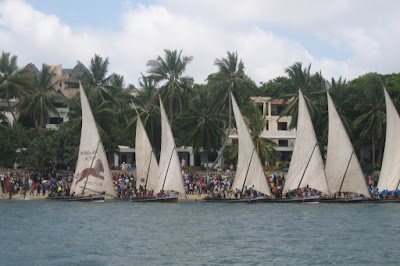 Lamu Cultural festival dhow race in Kenya