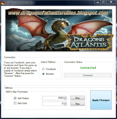 dragons of atlantis rubies hack tool