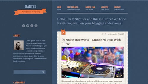 Hartee Cssigniter Wordpress Theme Version 1.0 free