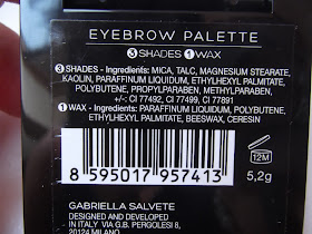 Gabriella Salvete Eyebrow Palette zloženie