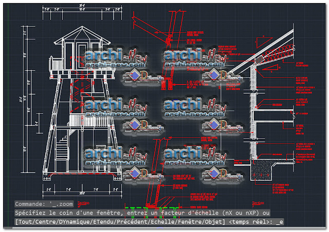 Lighthouse laminate villa freecad Dwg  