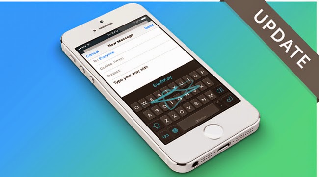 SwiftKey para iOS reciba su  primera actualización.