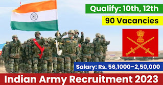 90 Posts - Indian Army Recruitment 2023(All India Can Apply) - Last Date 30 June at Govt Exam Update