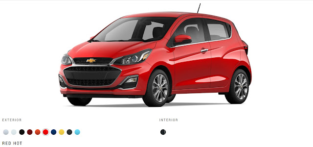 2022 Chevrolet Spark in Red Hot Color.