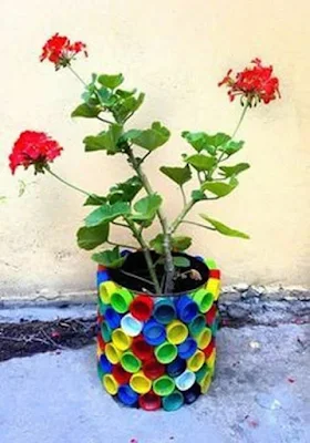 40 ideias de vasos com material reciclado para plantas