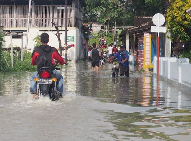 Ratusan Rumah Tergenang Luapan sungai di Jawa Tengah