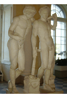 Homossexualidade na Grécia Antiga - Orestes e Pílades ou Castor e Pólux (Grupo de San Ildefonso)