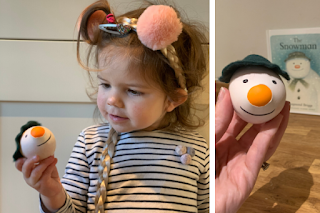 the snowman sensory stressball with squashy nose