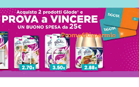 Logo Vinci buoni spesa da 25€ con Glade : 600 card Tigotà