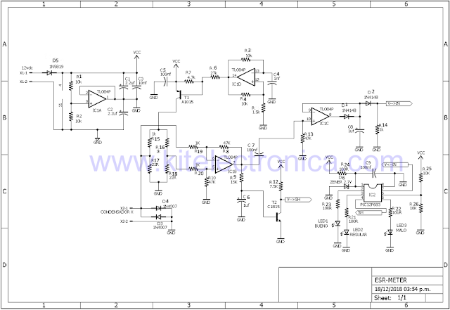 Medidor de ESR diagrama corregido