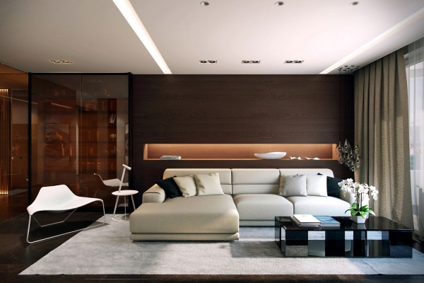 Thiết kế nội thất phòng khách hiện đại 
