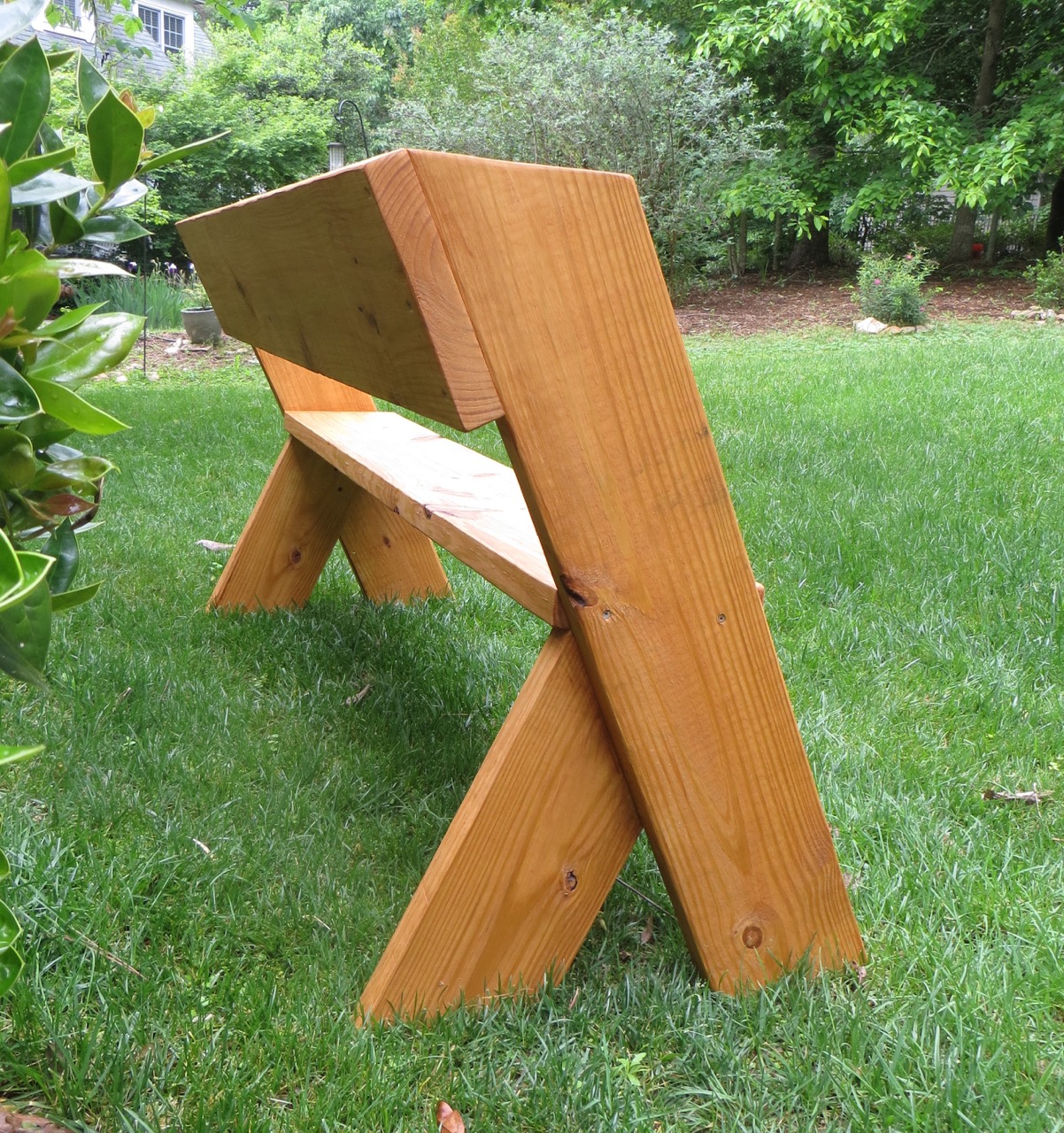 DIY Tutorial - $16 Simple Outdoor Wood Bench The Project ...
