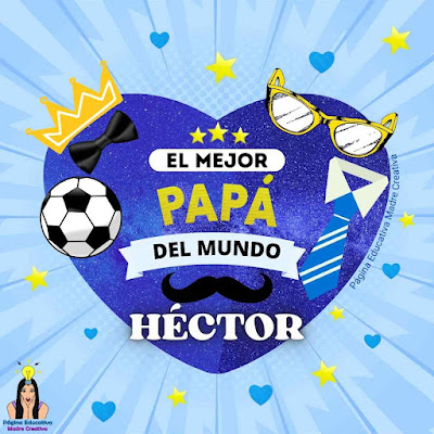 Solapín Nombre Héctor por el Día del Padre para imprimir gratis