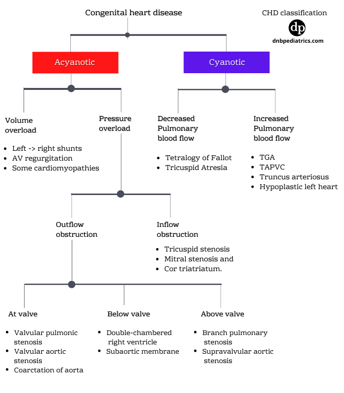 classification of congenital heart disease