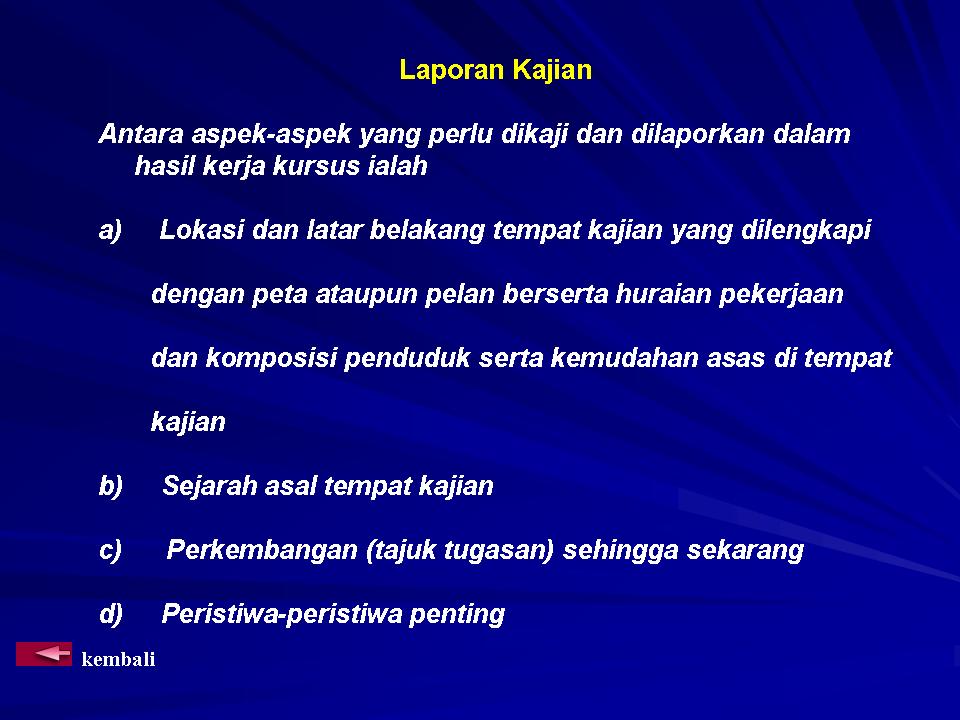 .sejarah tingkatan 1: Laporan Kajian