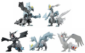 Pokemon Figure TomyMC Hyper Size Black Kyurem White Kyurem Zekrom Reshiram Kyurem Tomy