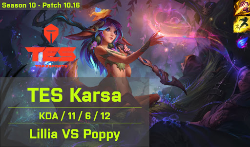 TES Karsa Lillia JG vs Poppy - KR 10.16