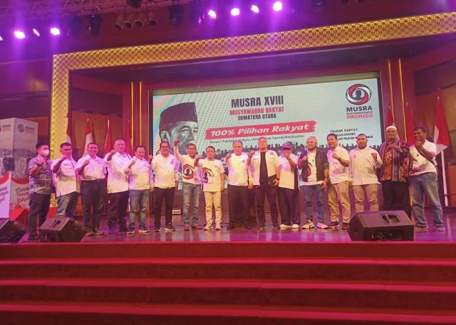 Sorak-Sorak Prabowo Presiden Pesta Musyawarah Rakyat (MUSRA) XVIII Sumut