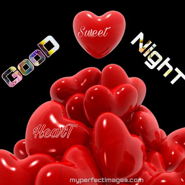 good night  heart image free download for whatsapp