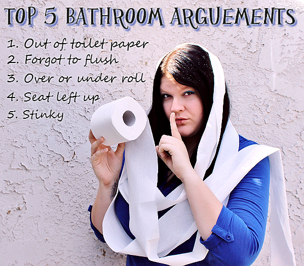 Top 5 Bathroom Arguements with #CottonelleCleanCrew #LetsTalkBums