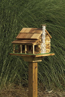 Log Cabin Bird Feeder