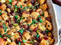 Stuffing Recipe with Sausage Cranberries and Apple