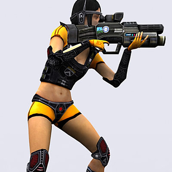 sci-fi elite trooper girl