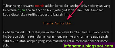 Membuat anchor link satu halaman