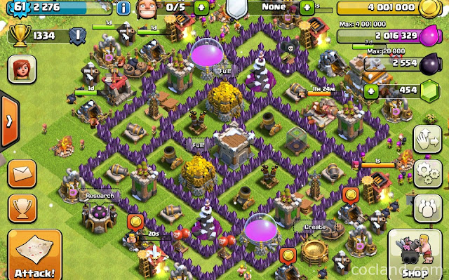 Gambar Base COC TH 7 Terbaik dan Terkuat | Game Facebook