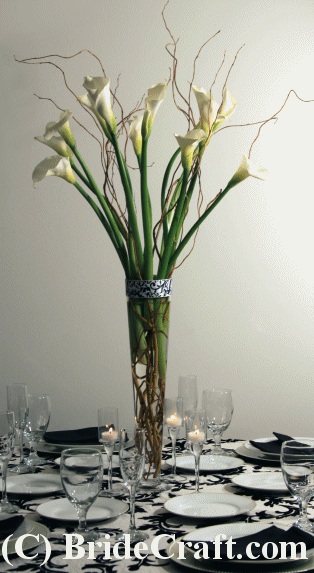 Calla Lily Centerpiece brought to you by bridecraftcom