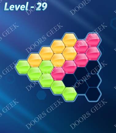 Block! Hexa Puzzle [Novice] Level 29 Solution, Cheats, Walkthrough for android, iphone, ipad, ipod