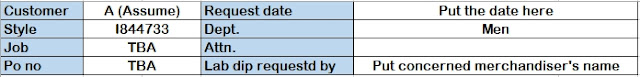 Lab dip program |How to prepare a lab dip program | What are the information needed to write a lab dip program.