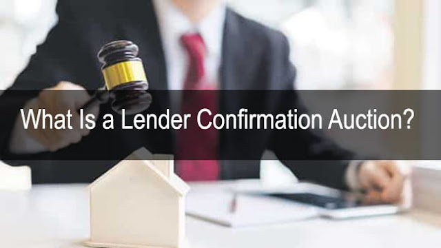 What is a Lender Confirmation Auction and Bid Pending Confirmation?