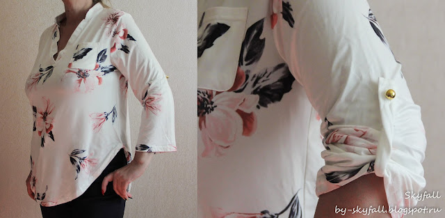 V Neck Floral Blouse