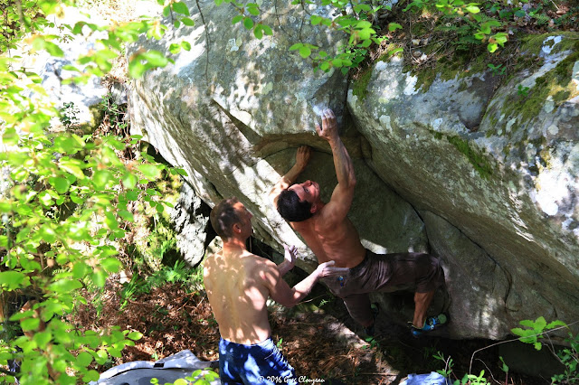 Ivan s'essaye à Vipère poussette, 7A, Bas Cuvier Nord, (C) 2016 Greg Clouzeau