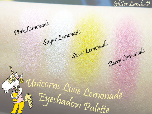 Unicorn's Love Lemonade Eyeshadow Makeup Palette by Glitter Lambs - DIY Makeup Palette