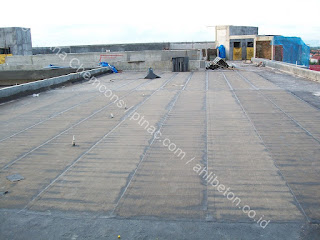 hasil akhir waterproofing membrane